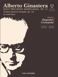 Cover of Ginastera's Preludios Americanos