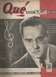 Juan José Castro on the cover of the "Qué!" magazine.